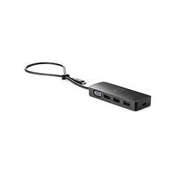 REPLICADOR DE PUERTOS HP TRAVEL HUB G2 CONEXION POR USB-C  1 HDMI  1 VGA  2 USB-A 3.0
